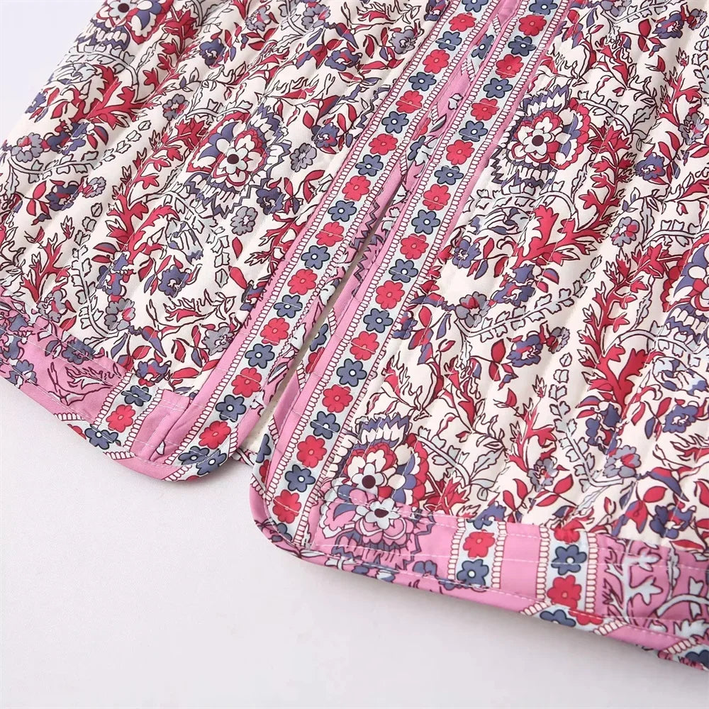 Gilet sans manches à fleurs - Ma boutique