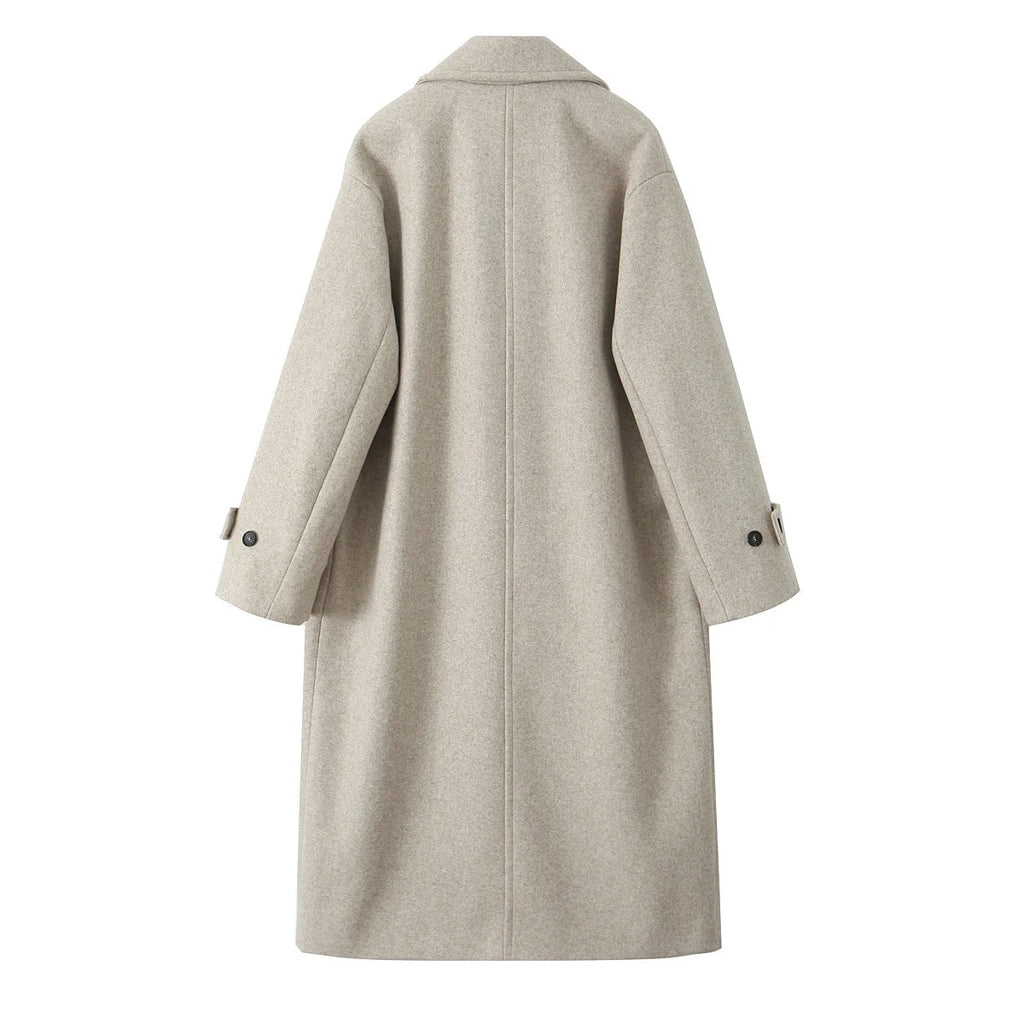 Manteau à manches longues et col ample pour femme, nouveau Style de vêtements à la mode, tricolore, luxe, automne 2024 - Ma boutique